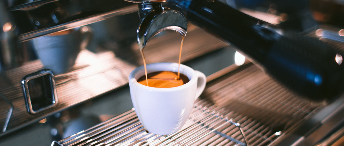 Espresso being poured at A R K specialty coffee café