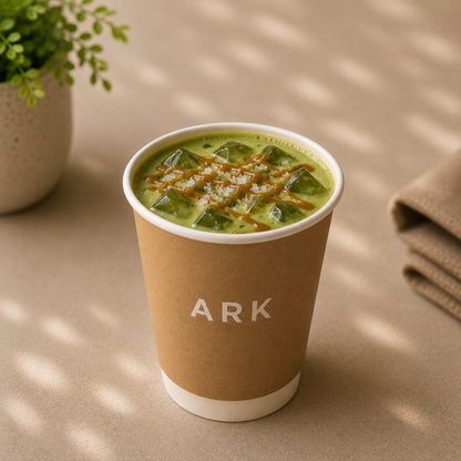 Salted Caramel Matcha Latte